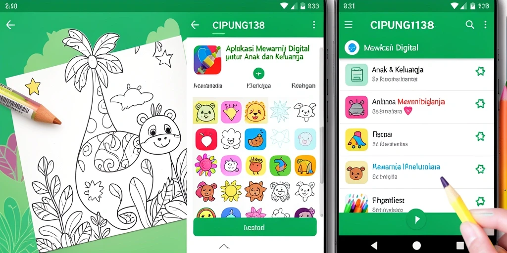 Tampilan antarmuka aplikasi Mewarnai Digital CIPUNG138 yang menyenangkan.