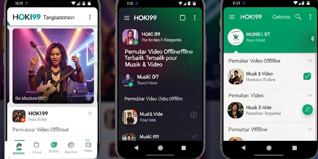 Antarmuka HOKI99 yang menarik dan mudah digunakan untuk Pemutar Video Offline.