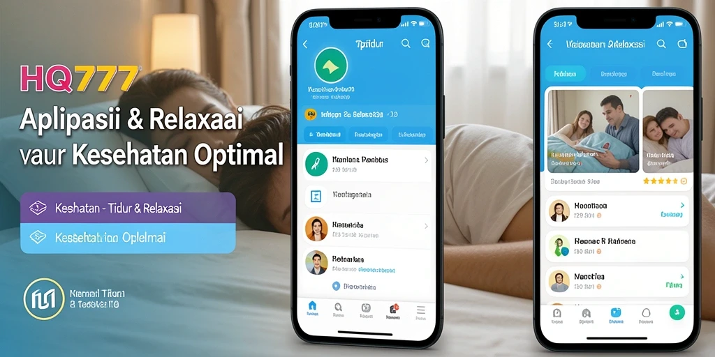 Antarmuka pengguna HQ777 yang ramah dengan fitur Tidur & Relaksasi.
