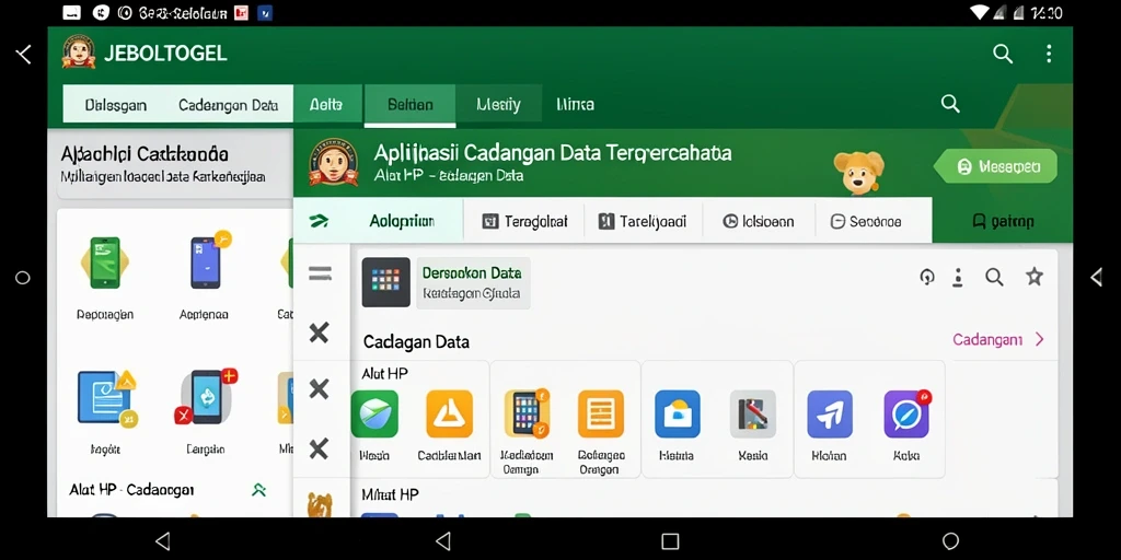 Tampilan antarmuka JEBOLTOGEL yang mudah digunakan untuk cadangan data.