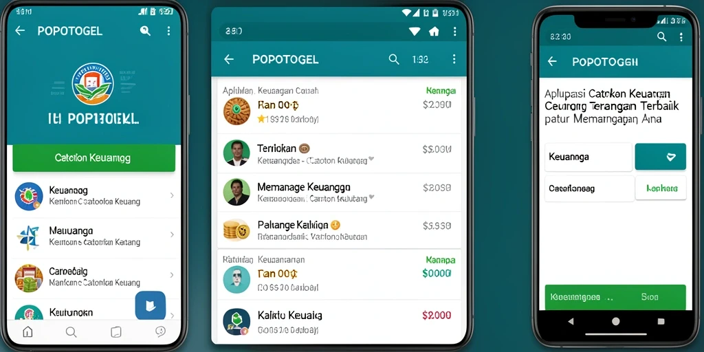Antarmuka POPOTOGEL menampilkan catatan keuangan dengan jelas dan terorganisir.