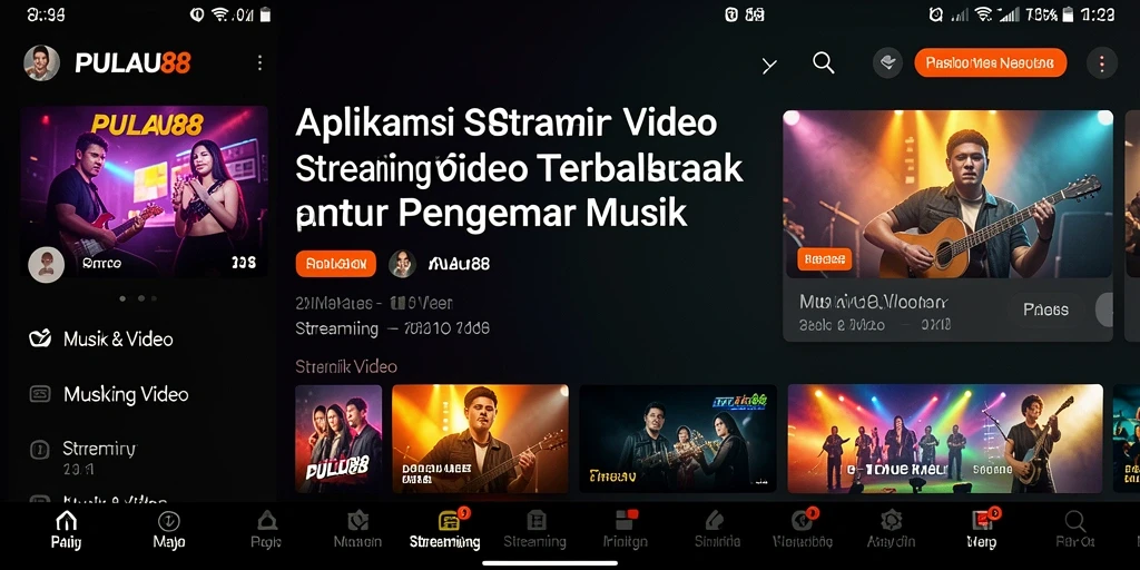 Tampilan antarmuka PULAU88 yang menarik dan mudah digunakan untuk Streaming Video.