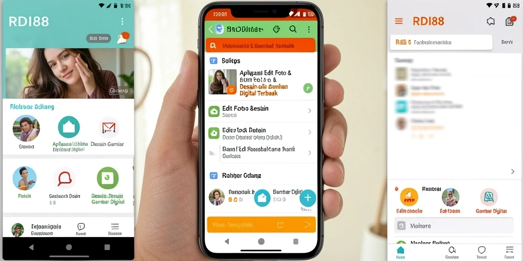 Antarmuka RDI88 yang modern dan intuitif untuk pengeditan gambar digital.