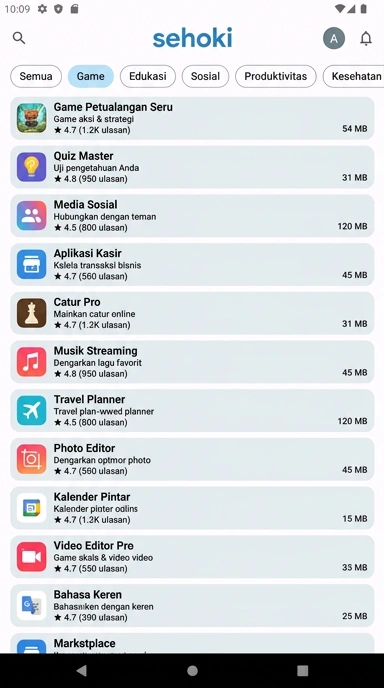 Katalog Aplikasi Populer Sehoki — Temukan Semua Kebutuhan Anda