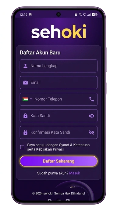 Panduan Lengkap Registrasi Akun Baru Sehoki