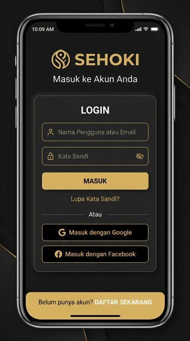 Panduan Masuk Akun Sehoki untuk Android